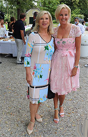 Marianne Hartl, Astrid Söll  - Ladies Lunch in München zu Gunsten Tribute to Bambi im Restaurant Teatro Solln im Iberl (©Foto: Martin Schmitz)